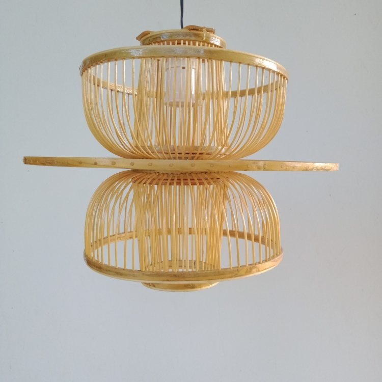 Đèn lồng quạt - Hợp Tác Xã Mây Tre Đan Bao La